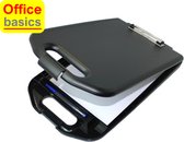 Klembordkoffer Office Basics - A4 - kunststof zwart