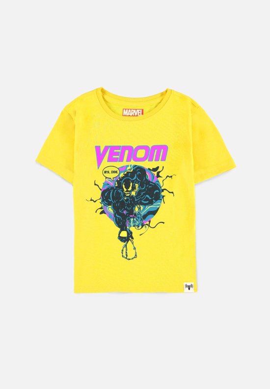 Marvel Venom - Hiya Eddie Kinder T-shirt - Kids 146/152 - Geel