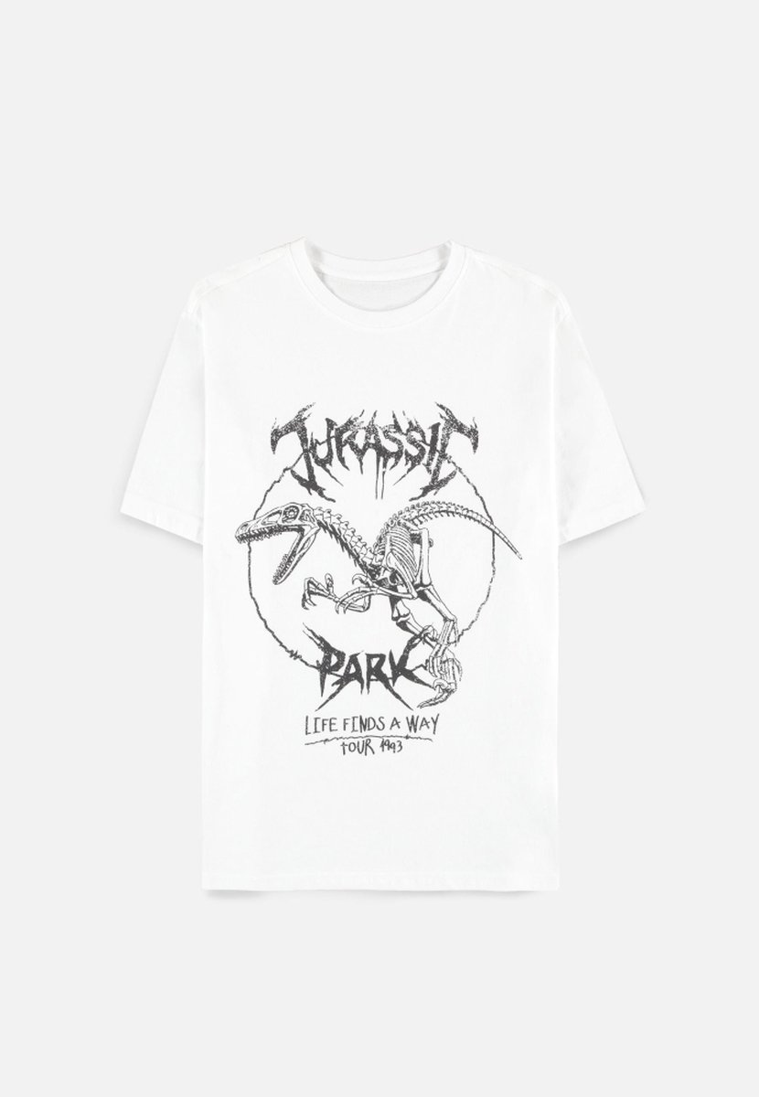 Jurassic Park - Life Finds A Way - Tour 1993 Heren T-shirt - S - Wit