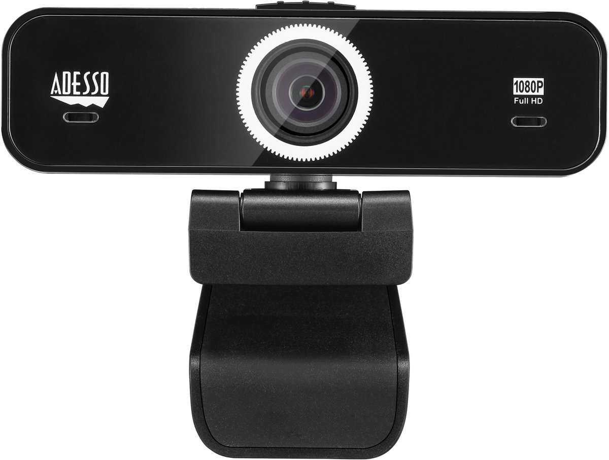Adesso CyberTrack K1 webcam 2,1 MP 1920 x 1080 Pixels USB 2.0 Zwart