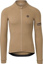 AGU Solid Fietsshirt Lange Mouwen Trend Heren - Leather - S
