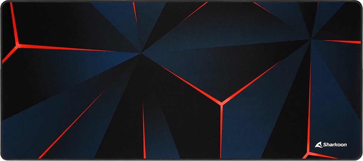 Sharkoon SKILLER SGP30 Game-muismat Zwart, Blauw, Oranje