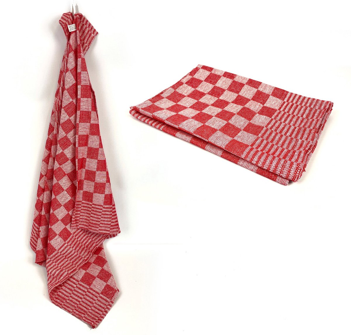 Theedoek blok 65×65 cm, set à 6 st., zwart