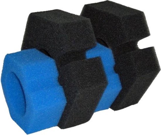 Black Beauty Foam Pontec PondoPress 15000 Set 2x zwart 2x blauw