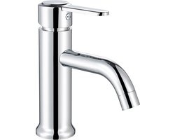 Inspire Kranen - Wastafelkraan - Badkamer Kraan - inclusief aansluitingen - Zilver