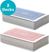 LBB - Speelkaarten - 2 pack - 2x 56 kaarten - Standaard maat - Volwassen - Pokerkaarten - Playing-cards