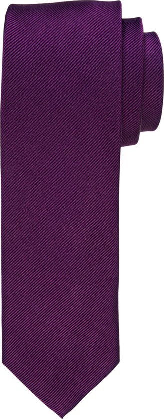 Profuomo stropdas - zijde - auberine paars - Maat: One size