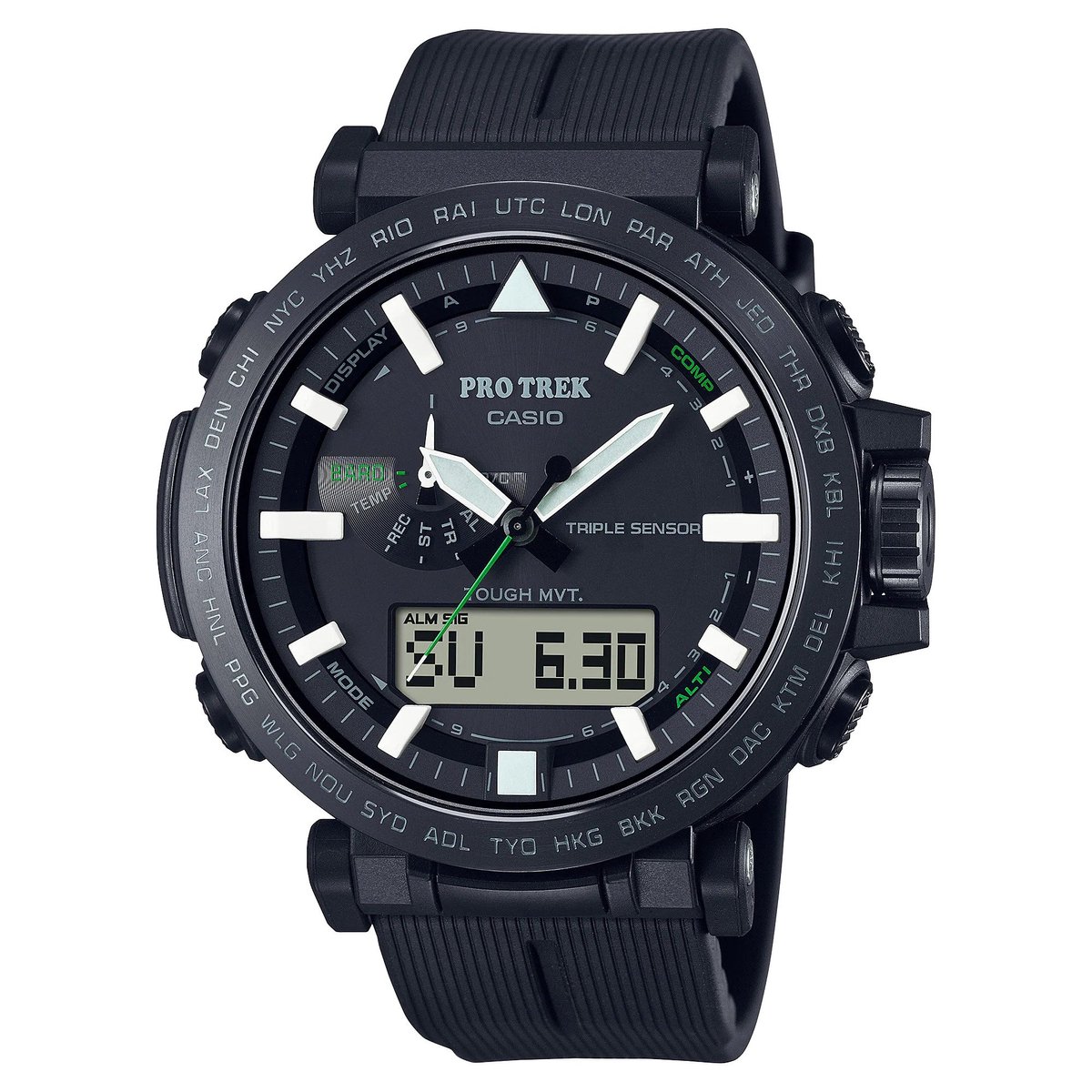 Casio Pro Trek PRW-6621Y-1ER Herenhorloge 51,5 mm - Zwart