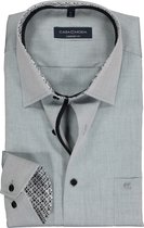 CASA MODA comfort fit overhemd - grijs (contrast) - Strijkvrij - Boordmaat: 48