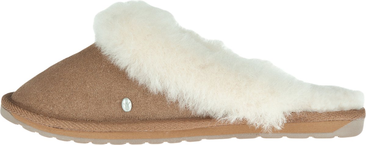 EMU Australia Vrouwen Stoffen   80007413 / Sloffen - Jolie - Cognac - Maat 39