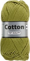 Lammy Yarns Cotton eight - mosgroen(380) - 1 bol van 50 gram - dun katoen garen