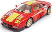 Ferrari 348tb Evoluzione 1991 (Rood) (25 cm) 1/18 Bburago {Modelauto - Schaalmodel - Miniatuutauto}