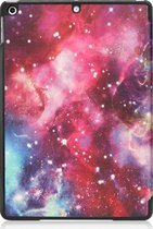 Hoes Geschikt voor iPad 10.2 2021 Hoes Tri-fold Tablet Hoesje Case - Hoesje Geschikt voor iPad 9 Hoesje Hardcover Bookcase - Galaxy