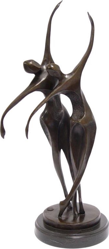 Sculpture en bronze - Couple dansant - sculpture moderniste - 49,5 cm de haut
