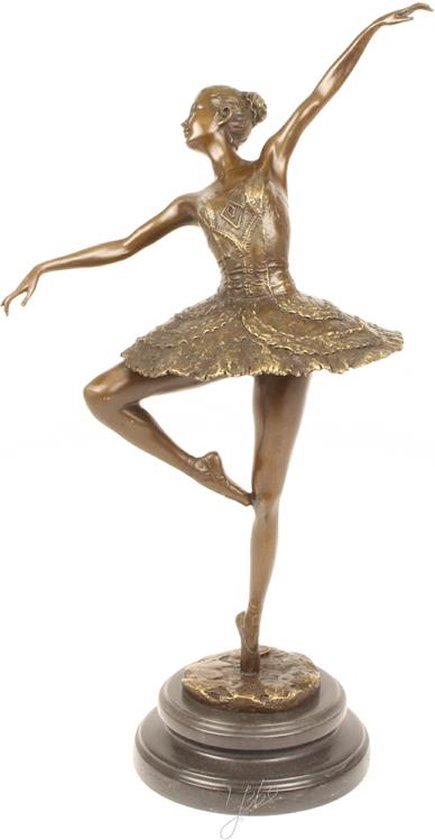 Ballerina - Bronzen beeld - sculptuur - 45,5 cm hoog