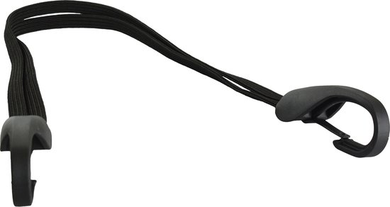 Hanke Binder Widek avec 2 sangles et grand crochet de sécurité - 57 cm - noir