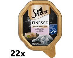 Sheba Alu - Finesse Mousse met Zalm - 22x85g - Kattenvoer