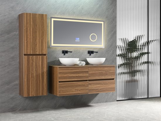 Excellent type de meuble de salle de bain bien-être: L, 130 cm, couleur  Chêne gris,... | bol.com