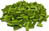 100 Bouwstenen 2x4 | Lime | Compatibel met Lego Classic | Keuze uit vele kleuren | SmallBricks