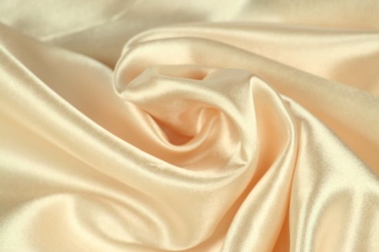 15 mètres de tissu satiné - Champagne - 100% polyester