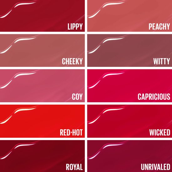 Ink Rood Maybelline SuperStay Vinyl Ink Lipstick - Langhoudende - Rood - 30 ...