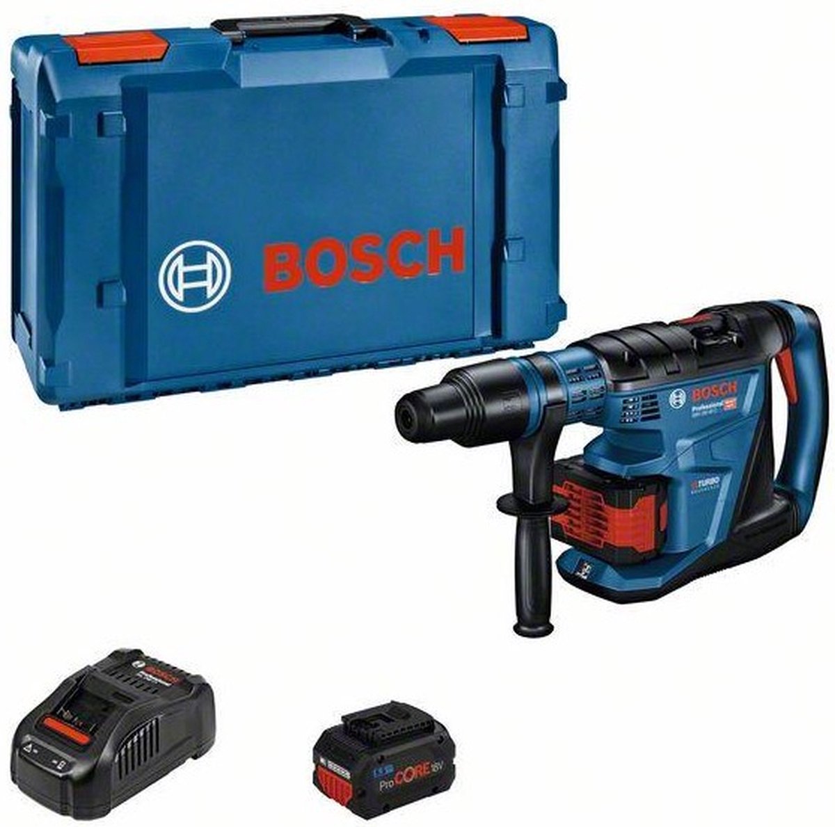 Bosch Professional GBH 18V-40 C Accu boorhamer BITURBO Met 2x 18V (5.5Ah) accu's en lader In XL-Boxx