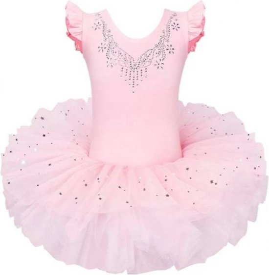 Balletpakje Met Eigen Naam Roze -Sparkle - prinsessen tutu verkleed jurk meisje