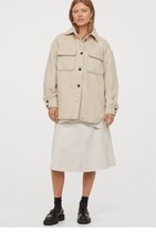 Oversized overhemdjack / casual dames tussenjas - Beige - H&M - XS