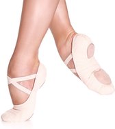 Ballerines Semelle fendue So Danca SD16 - Toile élastique - Rose - Pointure 37