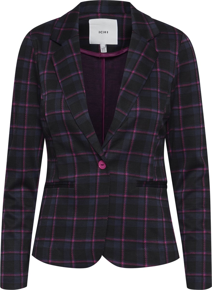 Ichi IHKATE CHECKO BL Dames Blazer - Maat M