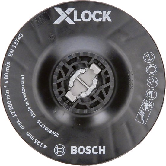 Bosch 2608601715 X-Lock Steunschijf voor fiberschijven - Medium - 125mm - Bosch
