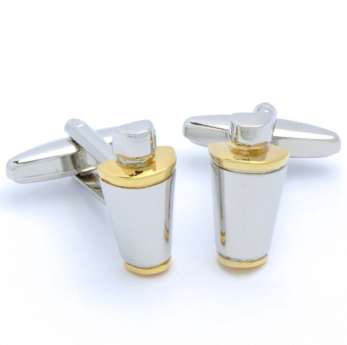Manchetknopen - Cocktailshakers Goud en Zilver