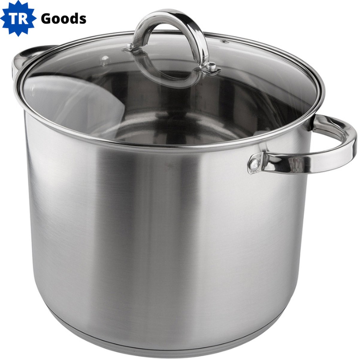 TR Goods - Pot à soupe en acier inoxydable 10,5 litres avec
