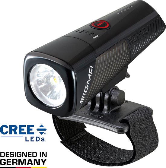 Sigma BUSTER 800 HL USB LED Fiets Koplamp - 800 Lumen - Met Helmbevestiging - Li-ion accu - Oplaadbaar — afbeelding 2