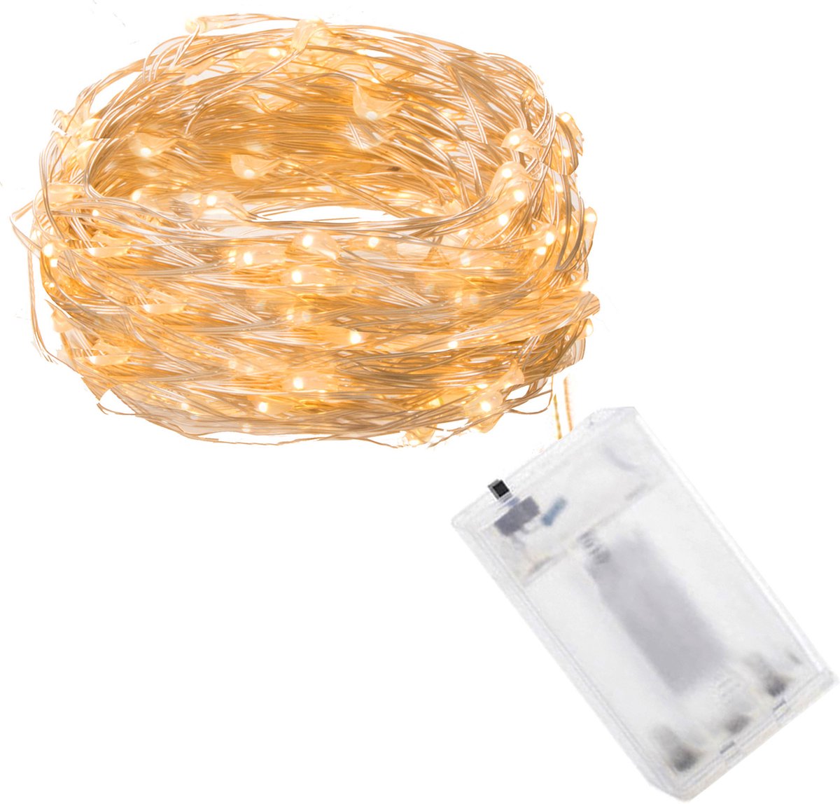 Springos Kerstverlichting | 4.9 m | Waterdicht | Op Batterij | LED-Verlichting | Warm Wit