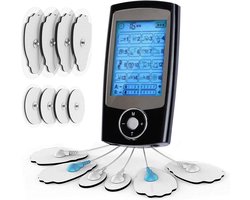 Tens Apparaat - EMS Therapie - Elektrische Spier Stimulator 16 modus Elektrodentherapie voor Spierstimulatie (EMS) & Pijnverlichting Pijn Therapie - Massage Apparaat - Nekmassage - Voetmassage - Acupressuur