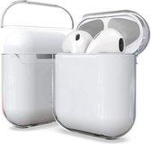 Hoesje in het Doorzichtig geschikt voor Apple AirPods 1/2 - TCH - Siliconen - Case - Cover - Onepiece- TCH - Siliconen - Case - Cover - Hard case