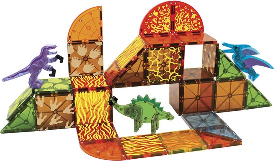 Thumbnail van een extra afbeelding van het spel Magna-Tiles Dino World | 40-Piece Set
