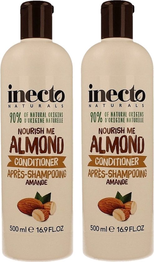 Intecto Conditioner Inecto - Almond Conditioner - 2 pak - Voedend - Hydraterend ...