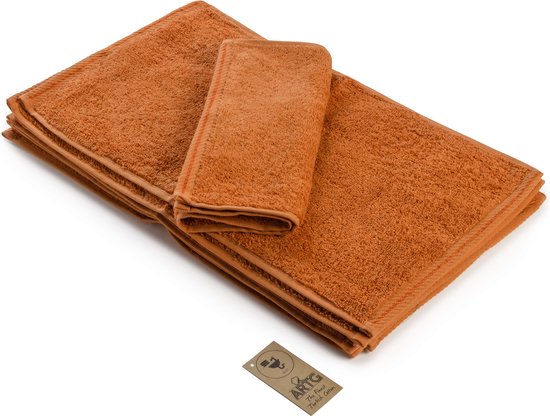 ARTG® Towelzz - Gastenhanddoek - 30 x 50 cm - Aardebruin - Terra - Set 10 stuks
