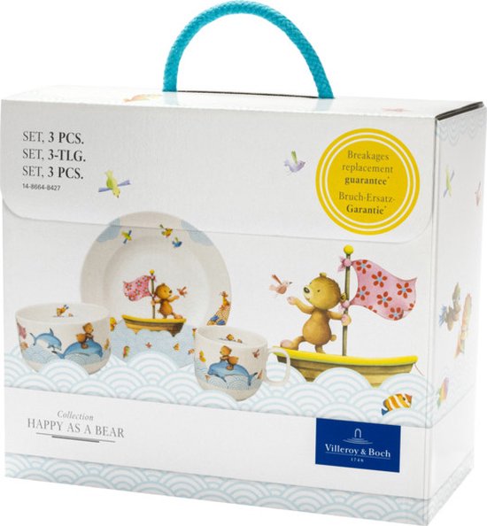 Villeroy & Boch Kinderservies Happy as a Bear - 3-delig van Merkloos — afbeelding 4