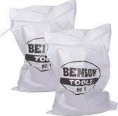 10x Benson Afvalzakken/vuilniszakken met trekband 100 x 65 cm