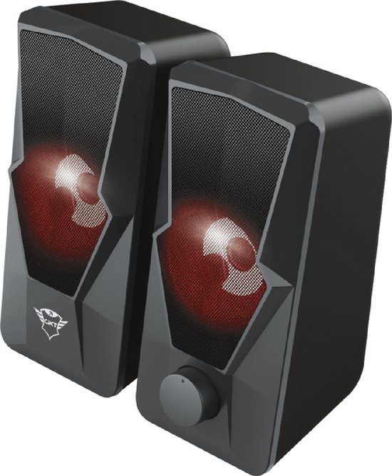 Trust Gaming GXT 610 Argus – Enceintes PC 2.0 20W LED Pulsantes – Son Clair Et Lumière Rythmée