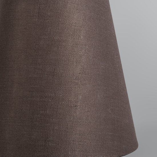 QAZQA klemkap - Lampenkap - 1 lichts - Ø 120 mm - Bruin -