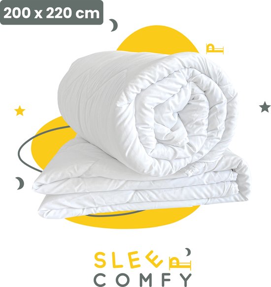 Sleep Comfy - Hotel Kwaliteit 4 Seizoenen Dekbed | 200x220 cm - 30 dagen Proefslapen - Anti Allergie Dekbed Met Twee Delen - Tweepersoons Dekbed- Zomerdekbed & Winterdekbed