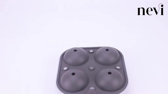 Validatie Oorzaak Huisje Nevi silicone ijsblokjesvorm met deksel - ijsballen voor gin of whisky - 4  grote ronde... | bol.com