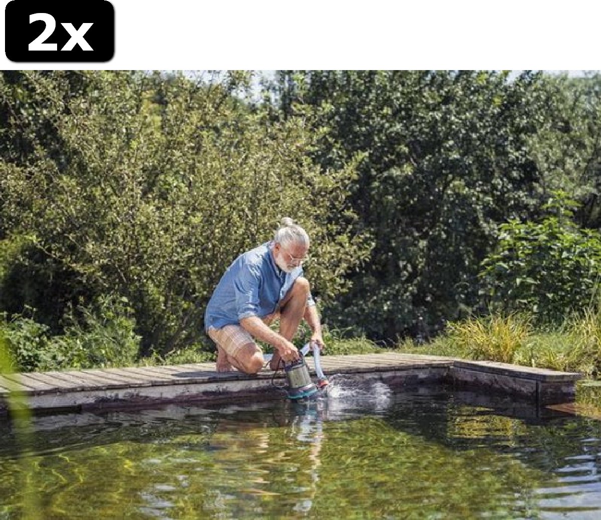 2x Gardena 20000 Aquasensor Vuilwaterpomp - 750W | bol.com