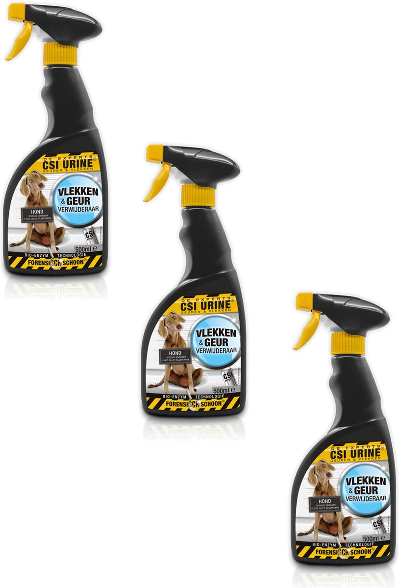 Csi Urine Hond & Puppy Spray - Geurverwijderaar - 3 x 500 ml
