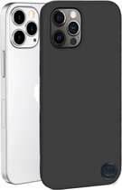 HEM hoes geschikt voor iPhone 14 Pro Mat Zwart Siliconen Gel TPU / Back Cover / Hoesje iPhone 14 Pro