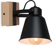 BRILONER - Spotlight - Wandlamp - 1 vlam E27 - draai- en zwenkbare spot - gloeilampen niet inbegrepen - max. 40 W - IP20 - antiek design